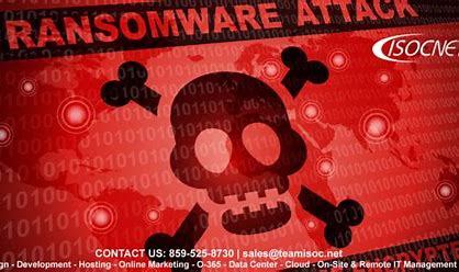 Illustration showing ransomware consequences